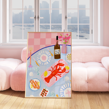 Load image into Gallery viewer, Lobster Table Print
