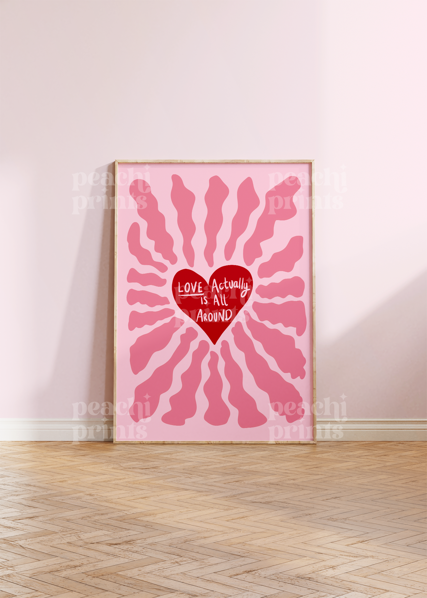 Love Actually Heart Print