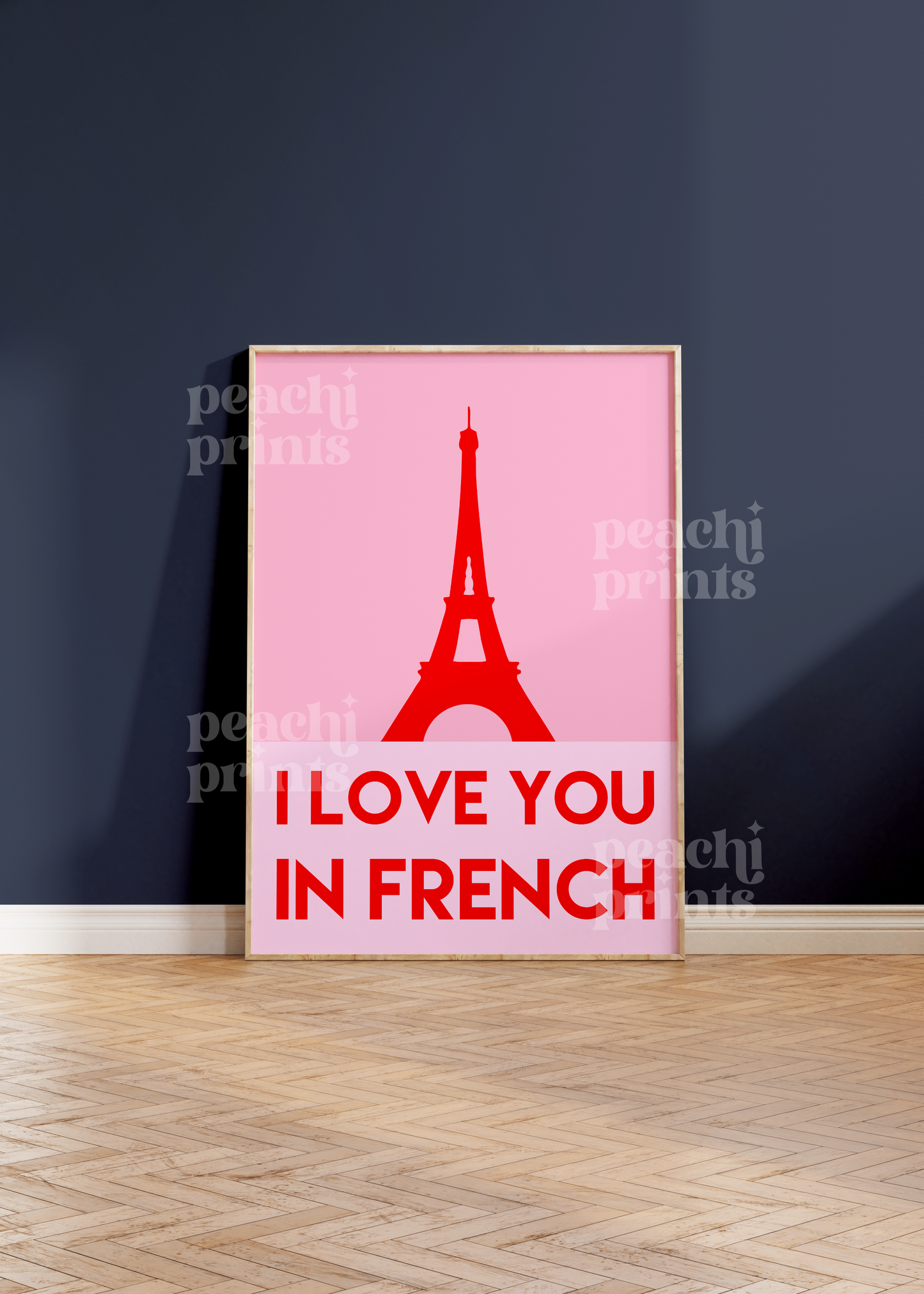 I Love You in French Print