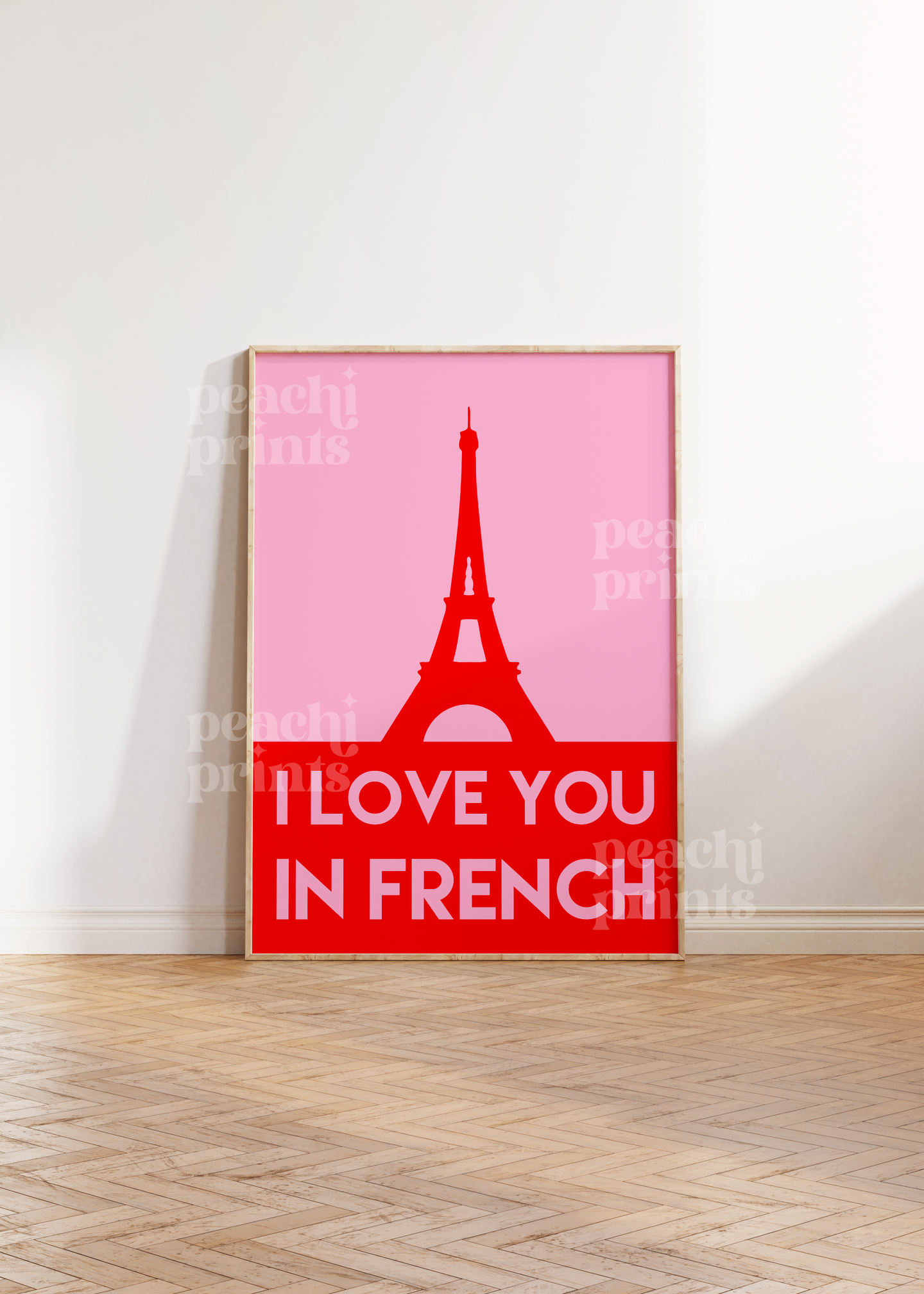 I Love You in French Print