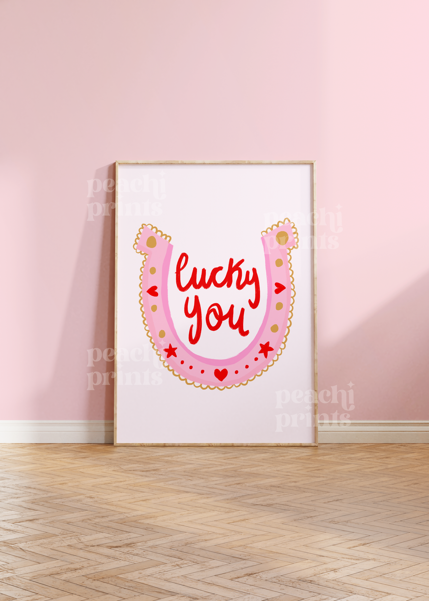 Lucky You Horseshoe Print