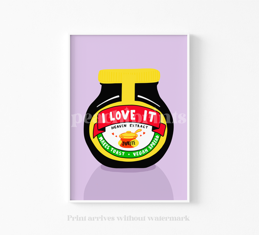 I Love it Marmite Print