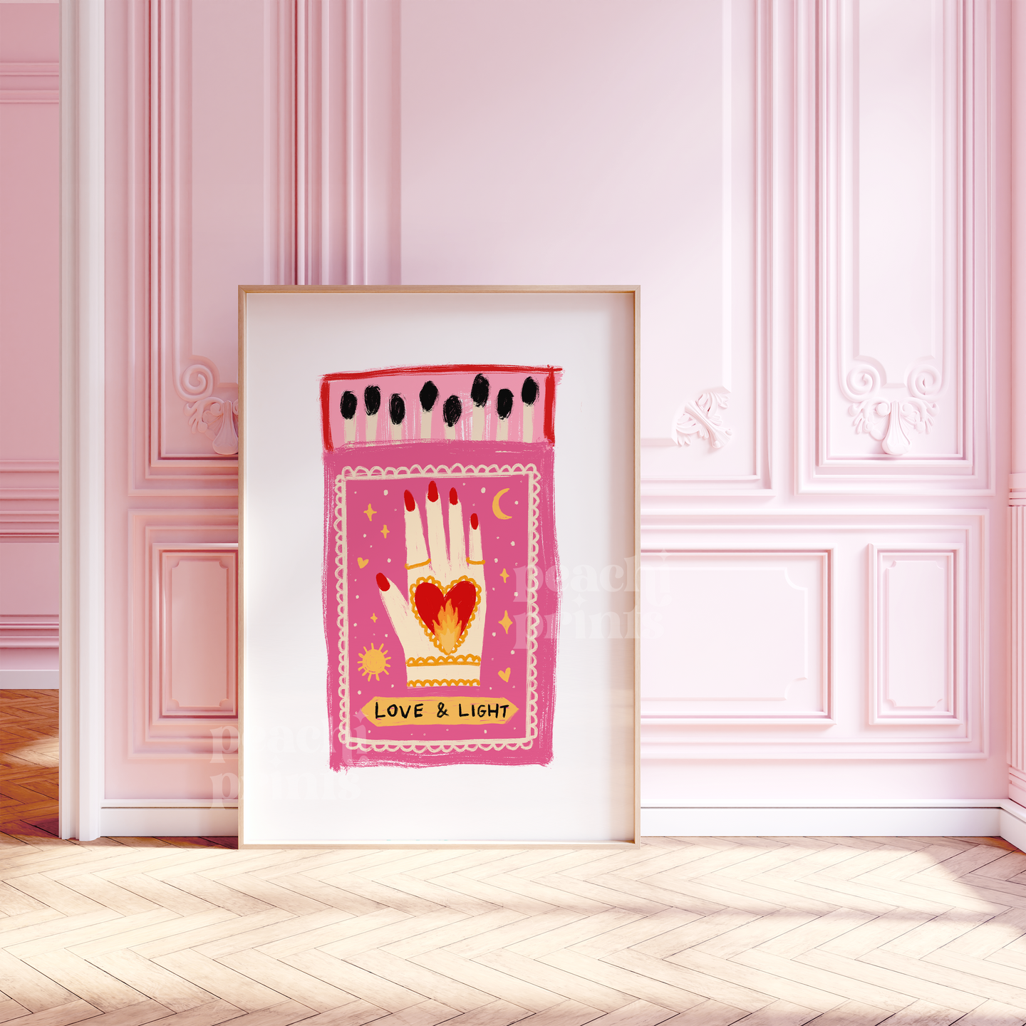 Love & Light Matchbox Print