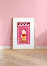 Load image into Gallery viewer, Love &amp; Light Matchbox Print
