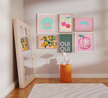 Painted Pastel Peach Print