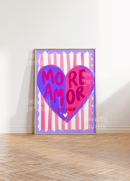 More Amor Por Favor Heart Print