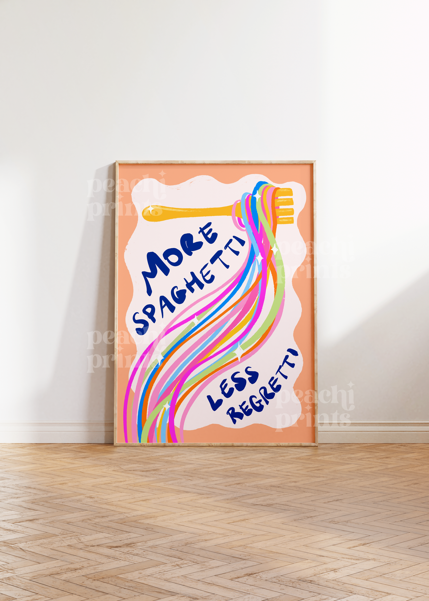 More Spaghetti Less Regretti Print