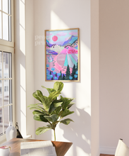 Load image into Gallery viewer, Vibrant Mountain Landscape Print
