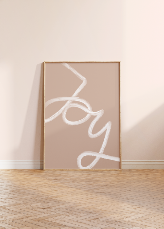 Neutral Joy Print White