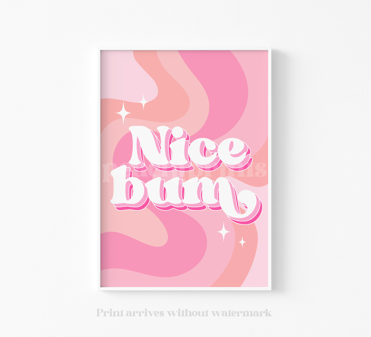 Pastel Nice Bum Print