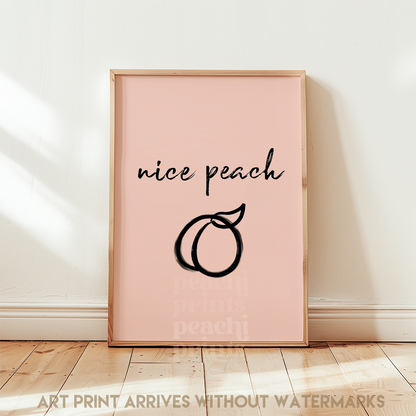 Nice Peach Print