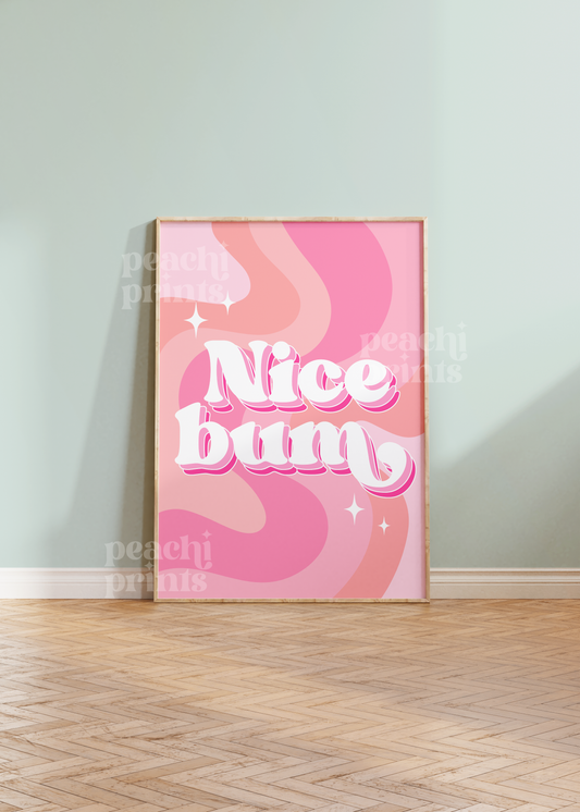 Pastel Nice Bum Print