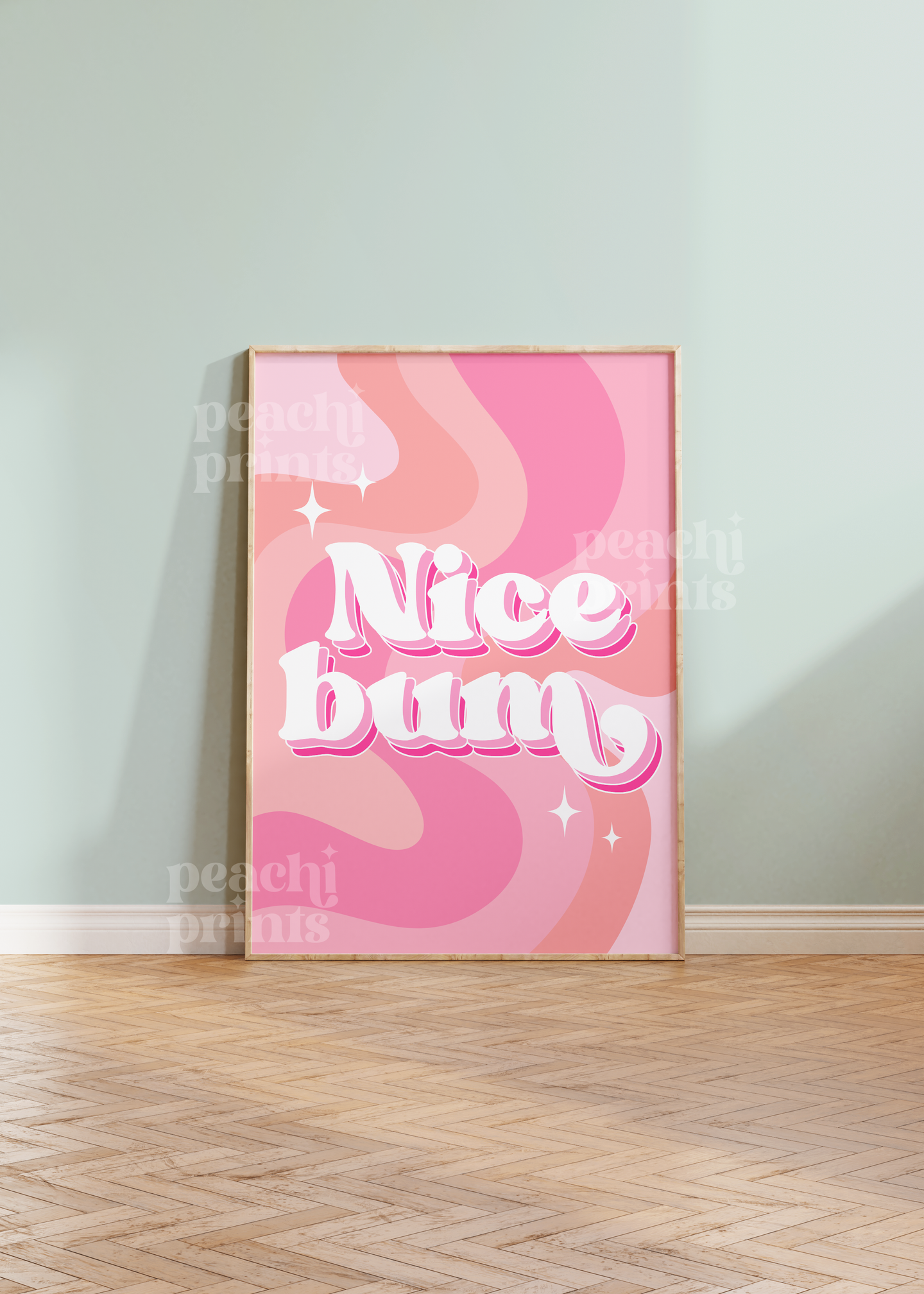 Pastel Nice Bum Print