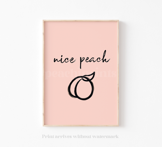 Nice Peach Print