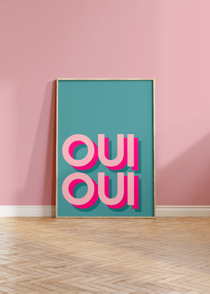 Neon Oui Oui Print