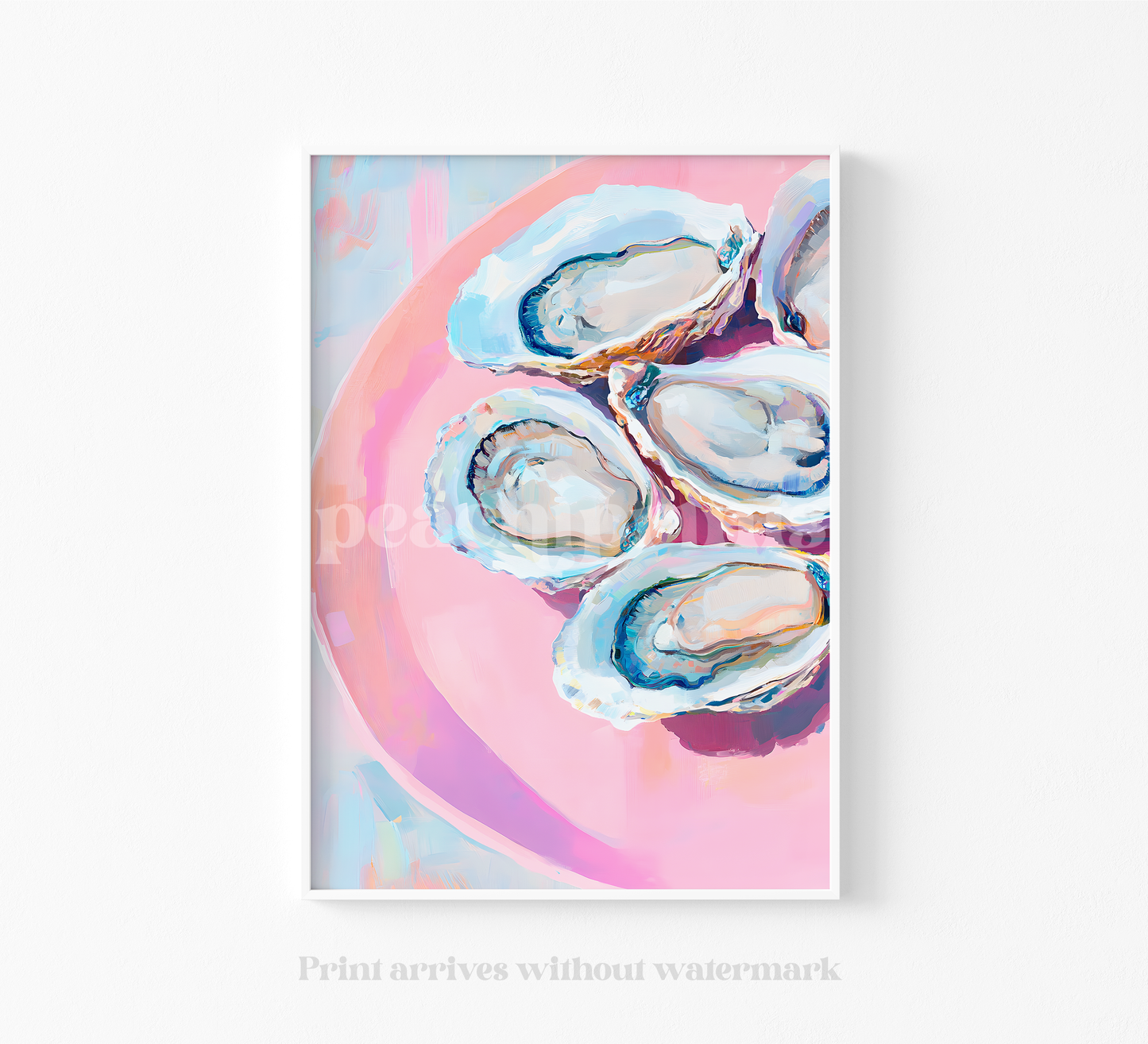 Pastel Oyster Shells Print