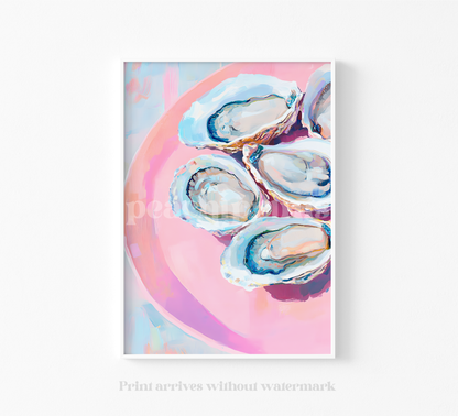 Pastel Oyster Shells Print