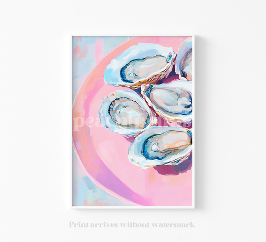 Pastel Oyster Shells Print