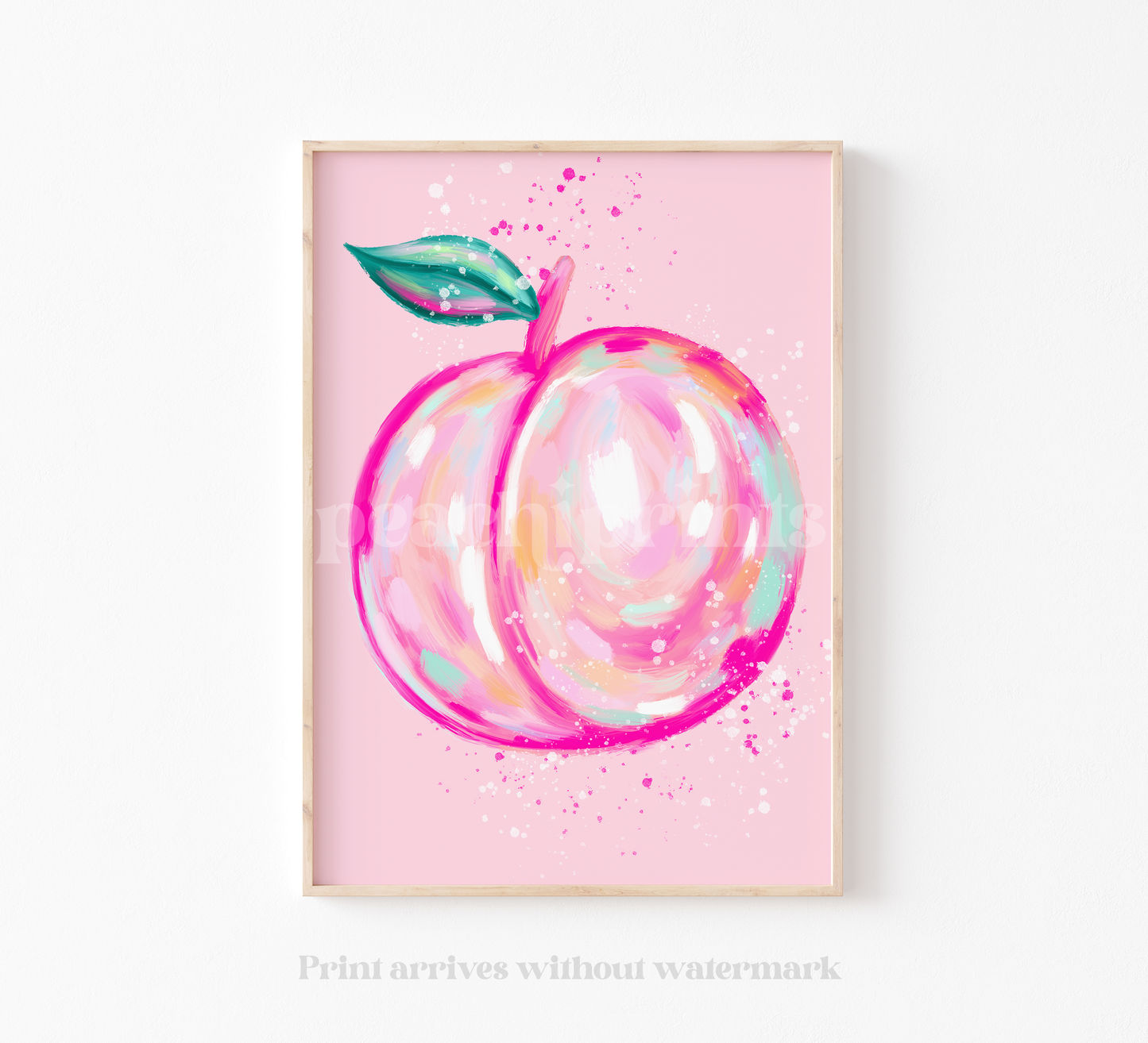 Painted Pastel Peach Print