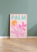 Load image into Gallery viewer, Pink Palm Beach Print
