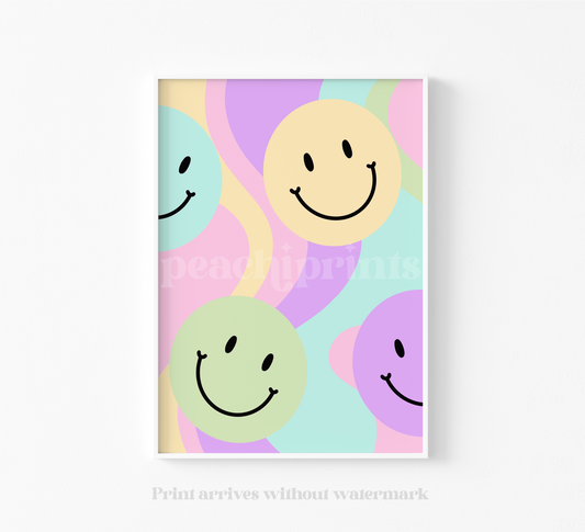 Pastel Smiles Print