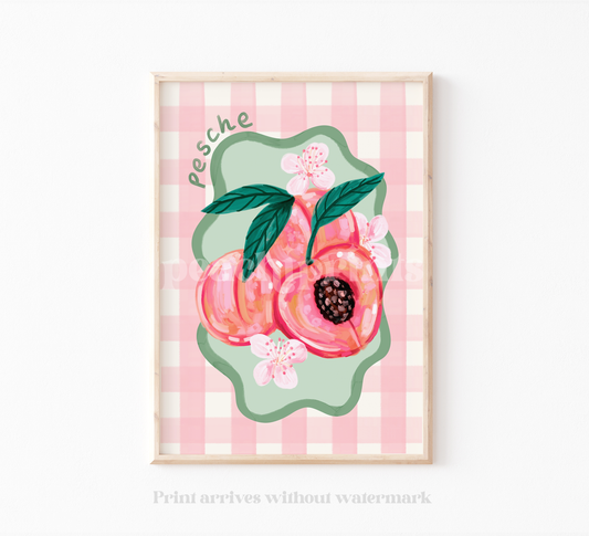 Italian Peaches Print