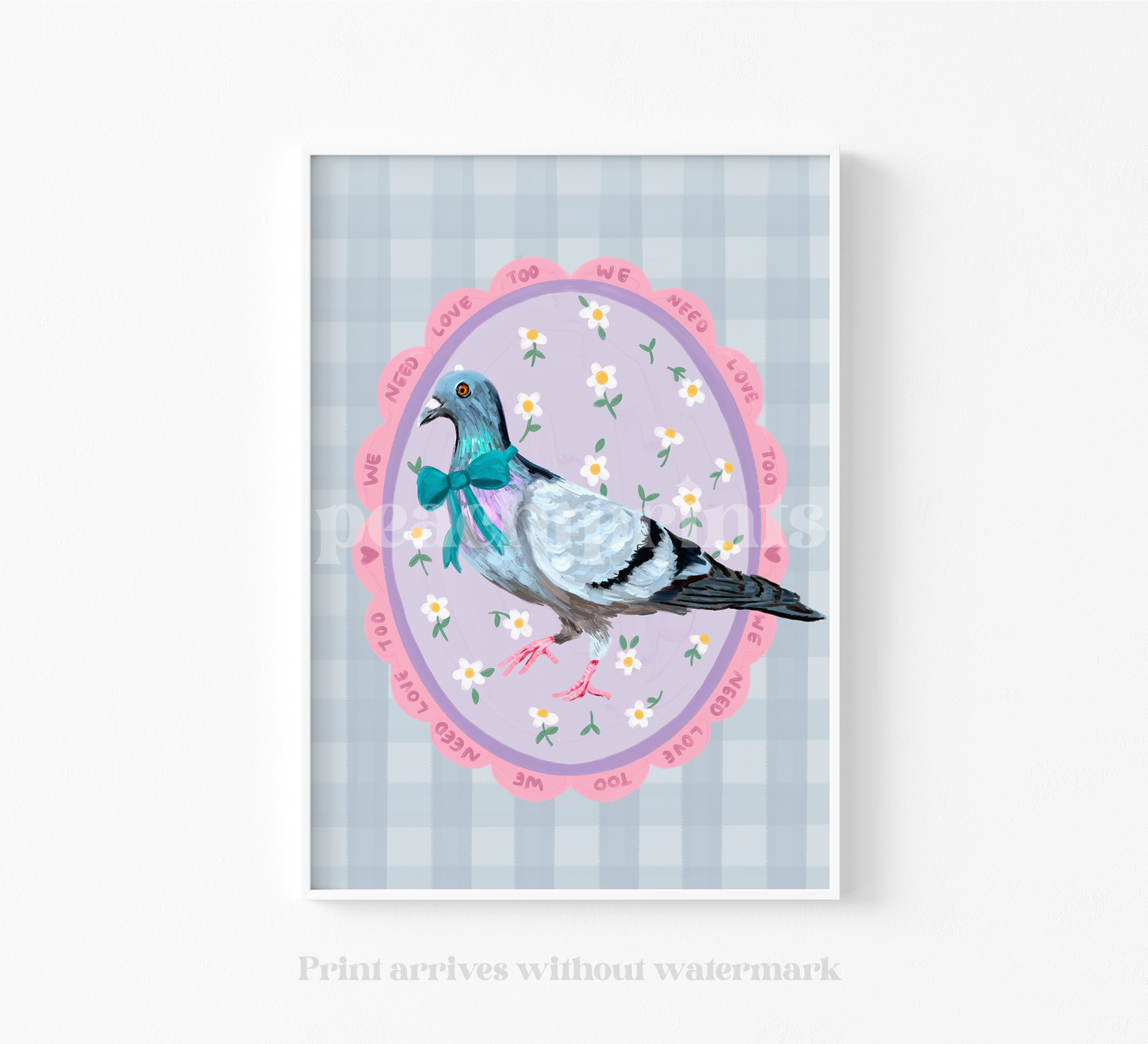 Pigeon Love Print