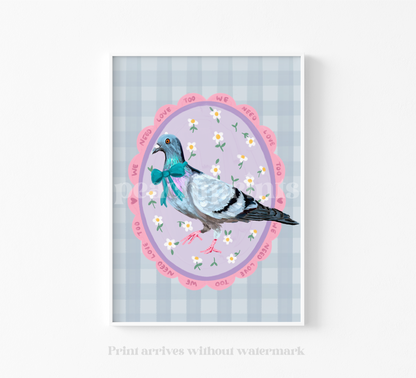 Pigeon Love Print