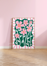 Load image into Gallery viewer, Abstract Pink Flowers Print
