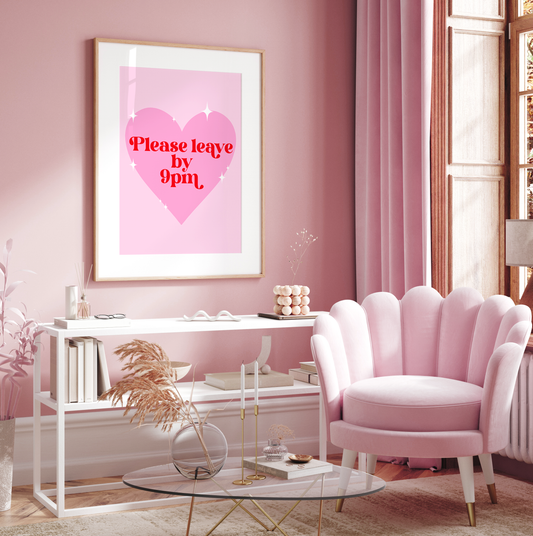 Please Leave by 9 Print