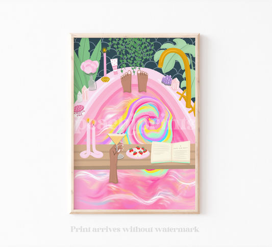 Self Care Bath Bomb Print