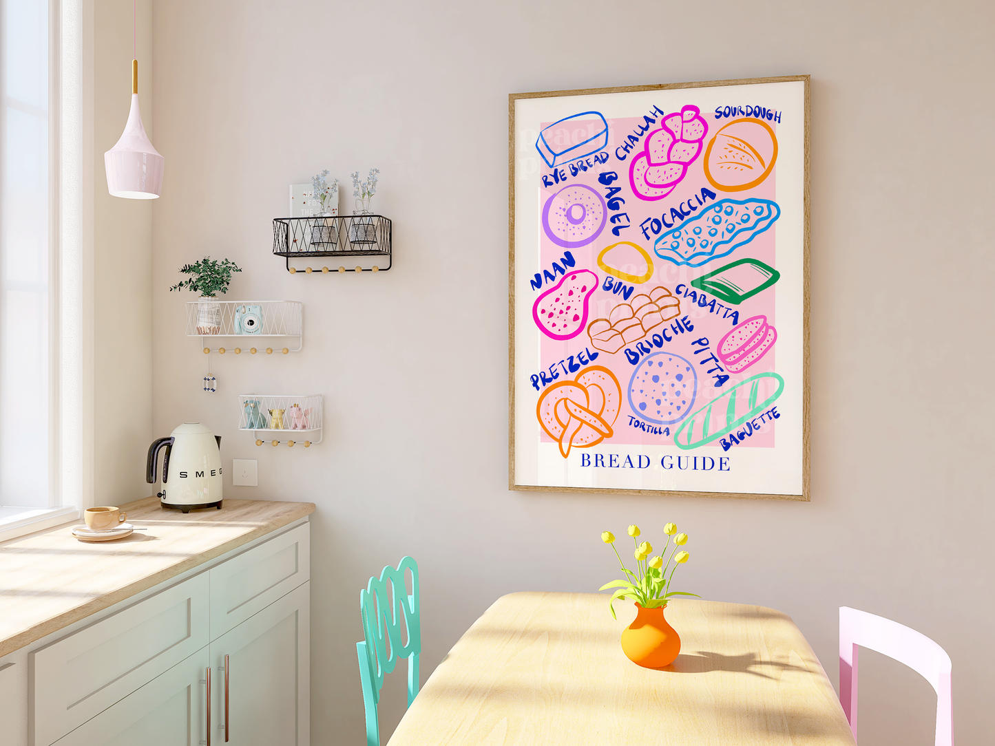 Rainbow Bread Guide Print