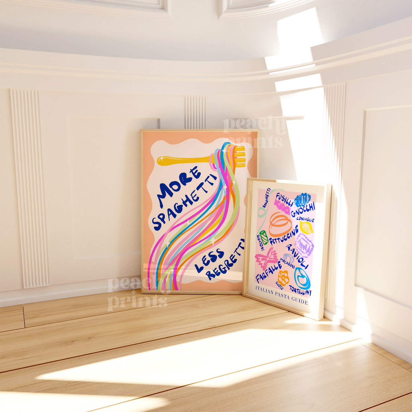 Rainbow Pasta Guide Print