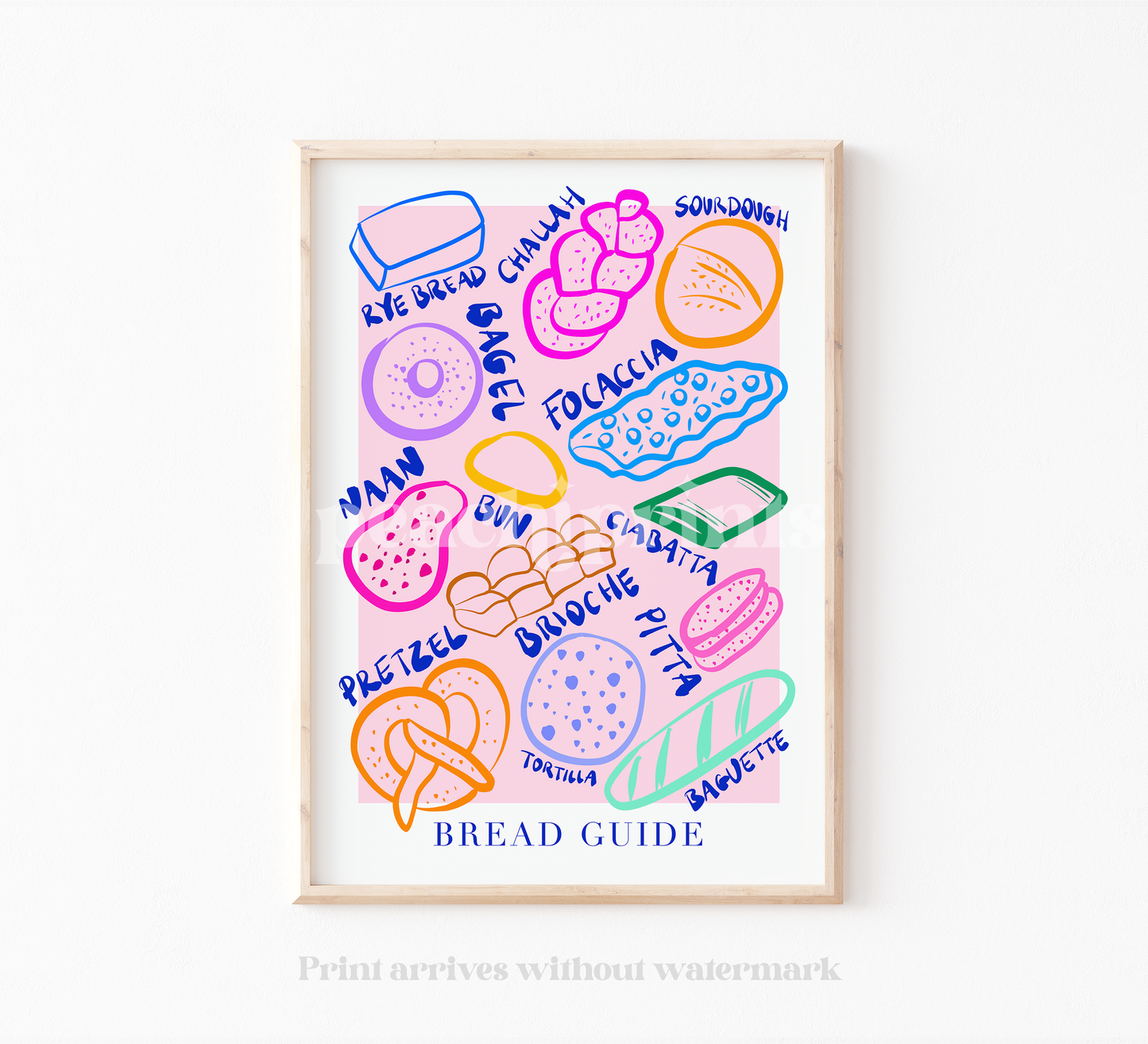 Rainbow Bread Guide Print