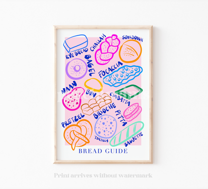 Rainbow Bread Guide Print