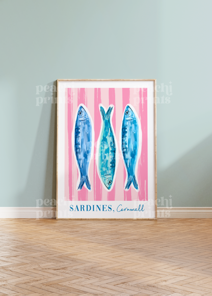 Cornwall Sardines Print