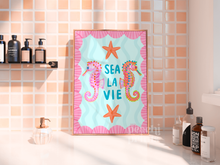 Load image into Gallery viewer, Sea La Vie Seahorse Print
