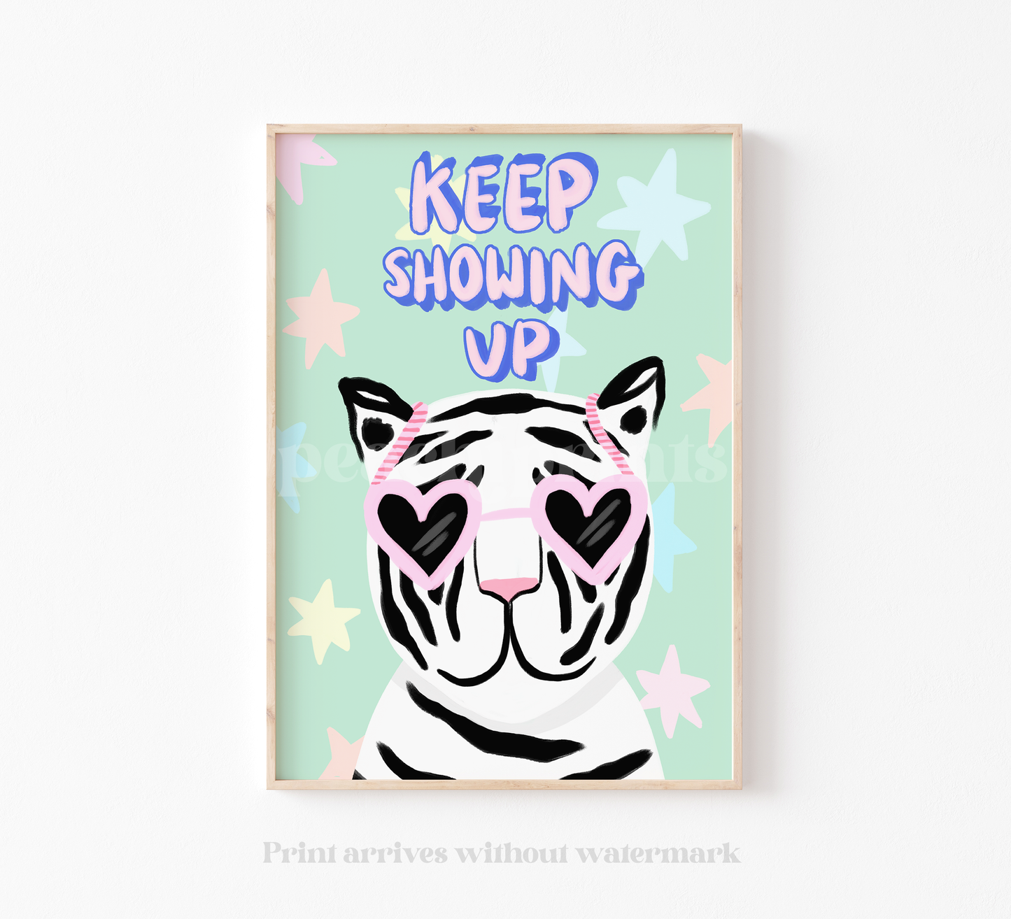 Keep Showing Up Tiger Print