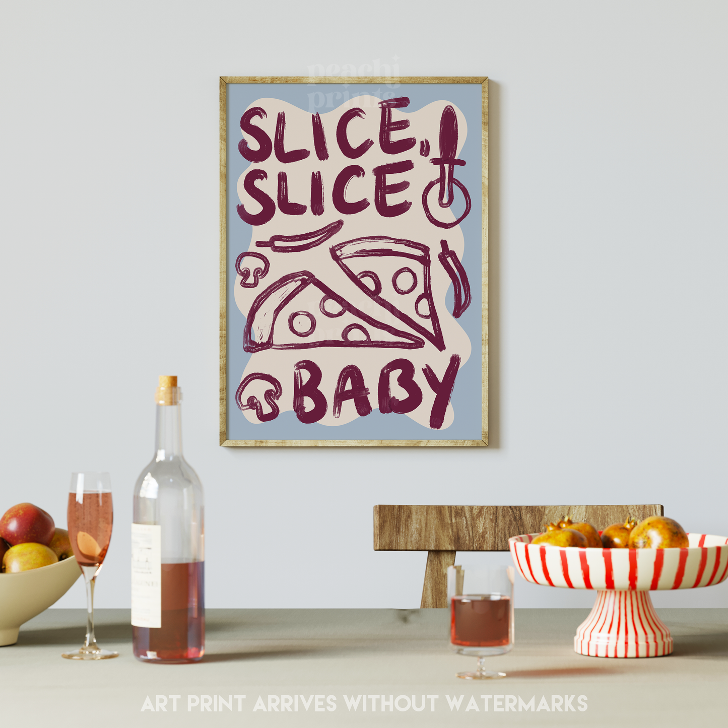 Slice Slice, Baby Pizza Print