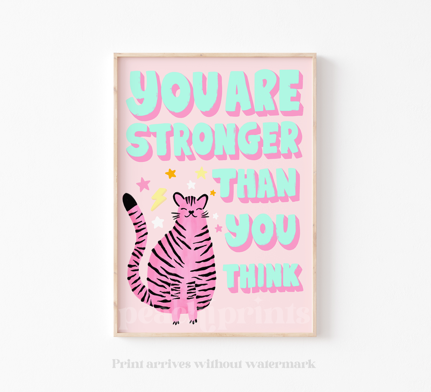 You Are Strong Tiger Print