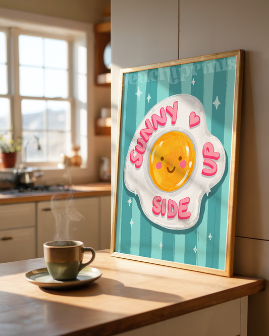 Sunny Side Up Egg Print