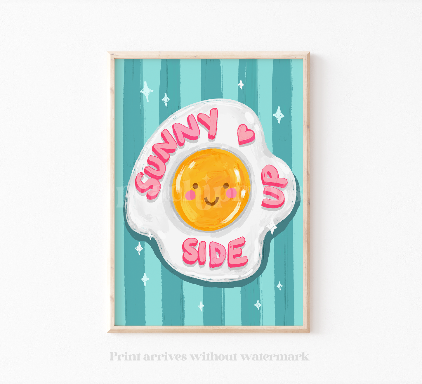 Sunny Side Up Egg Print