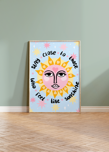 Sunshine Boho Art Print