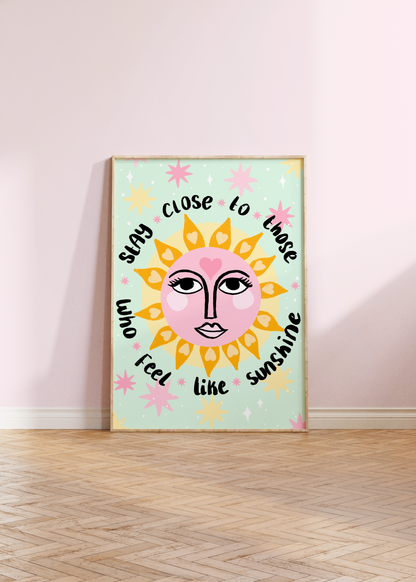 Sunshine Boho Art Print