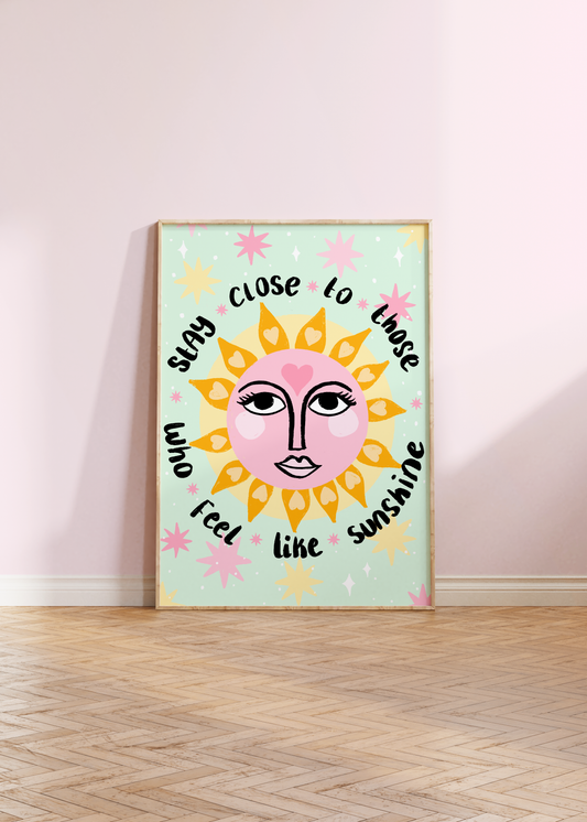 Sunshine Boho Art Print