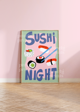 Load image into Gallery viewer, Sushi Night Print
