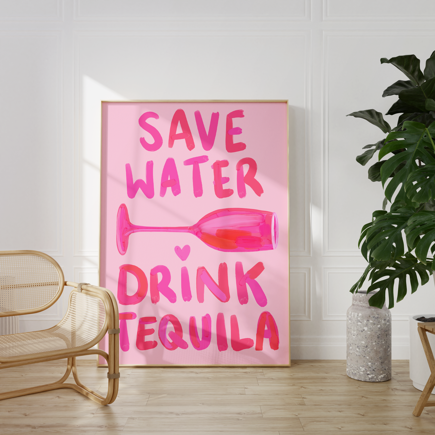 Save Water Drink Tequila Print
