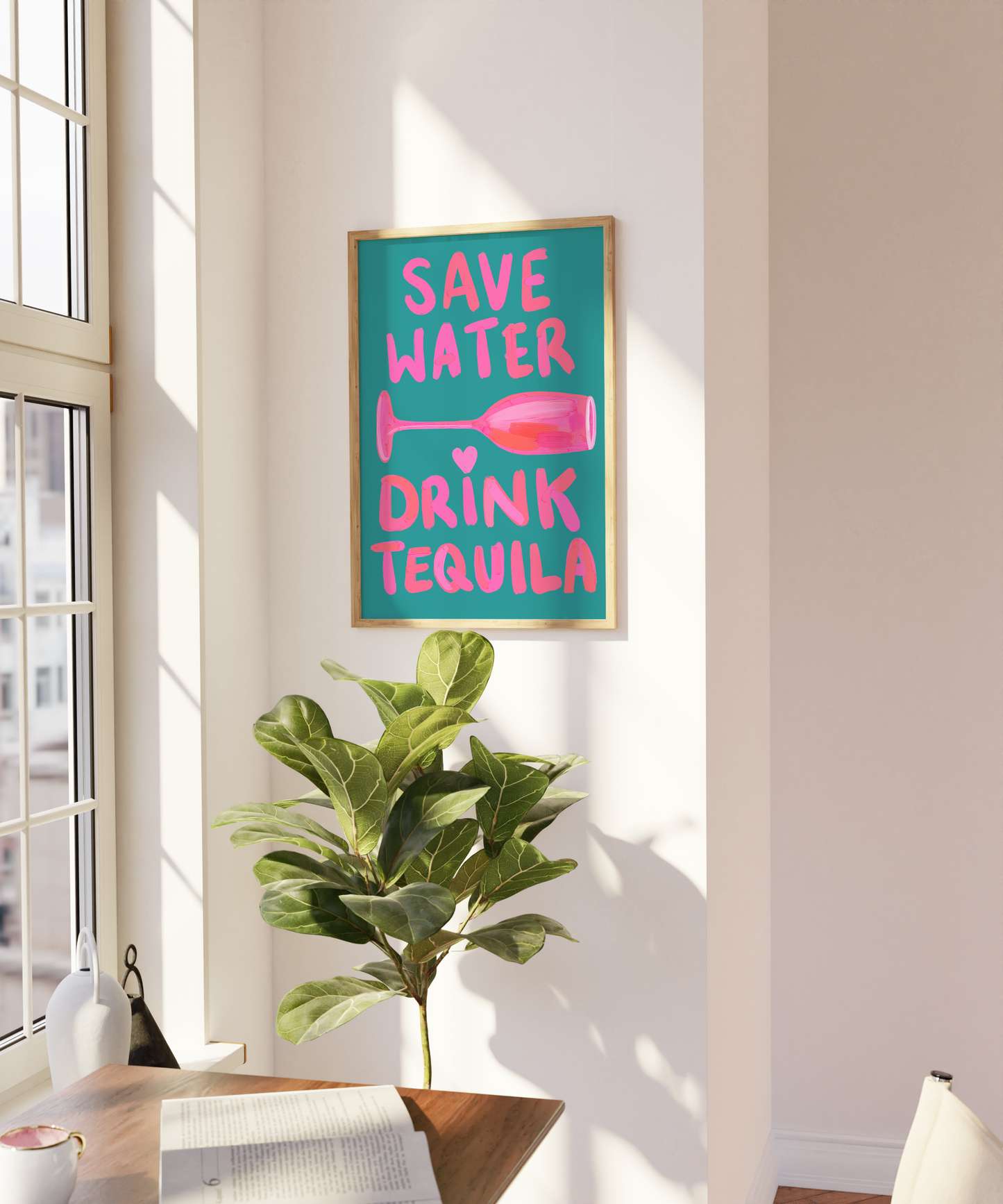 Save Water Drink Tequila Print