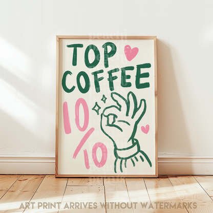 Top Coffee Print