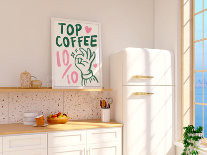 Top Coffee Print